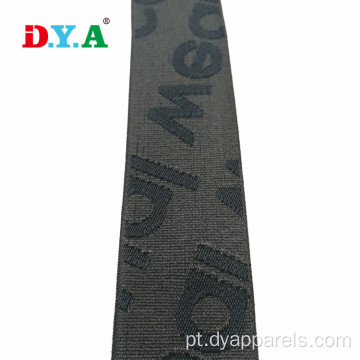 Elastic de correias de nylon macio de logotipo personalizado para roupas íntimas